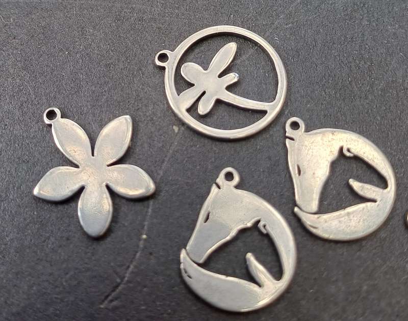 Stainless steel charms