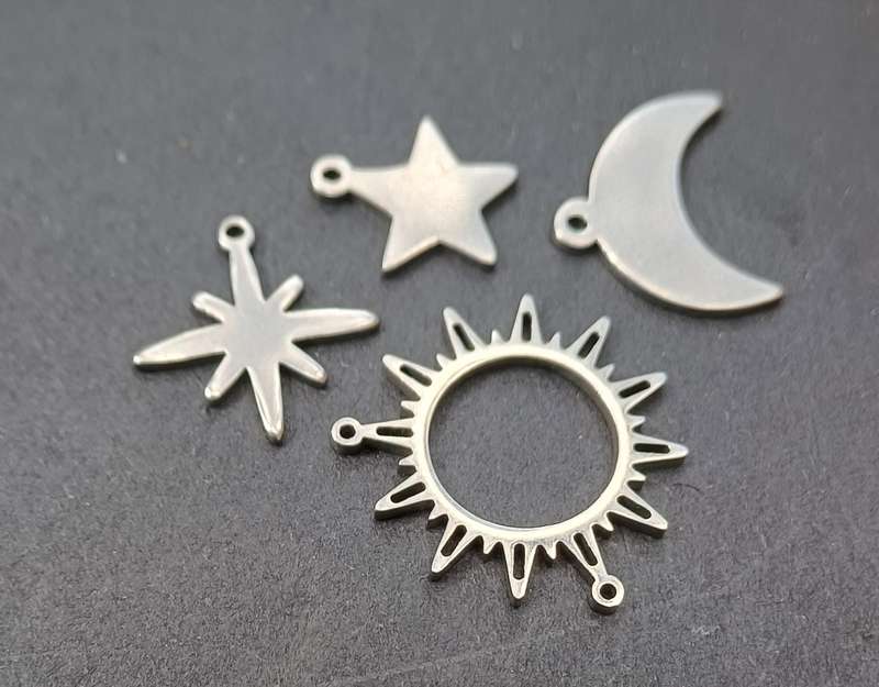 Stainless steel charms