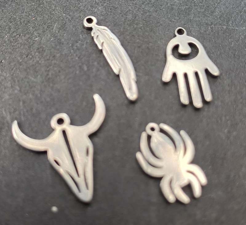 Stainless steel charms