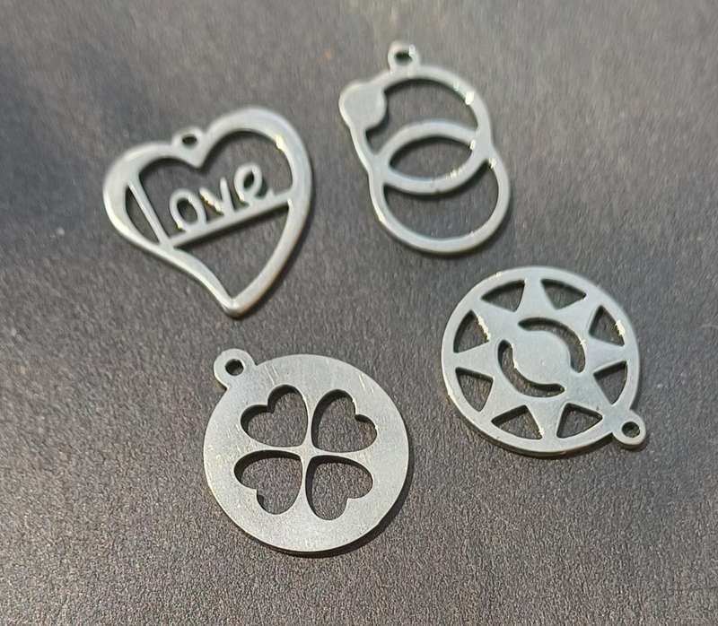 Stainless steel charms