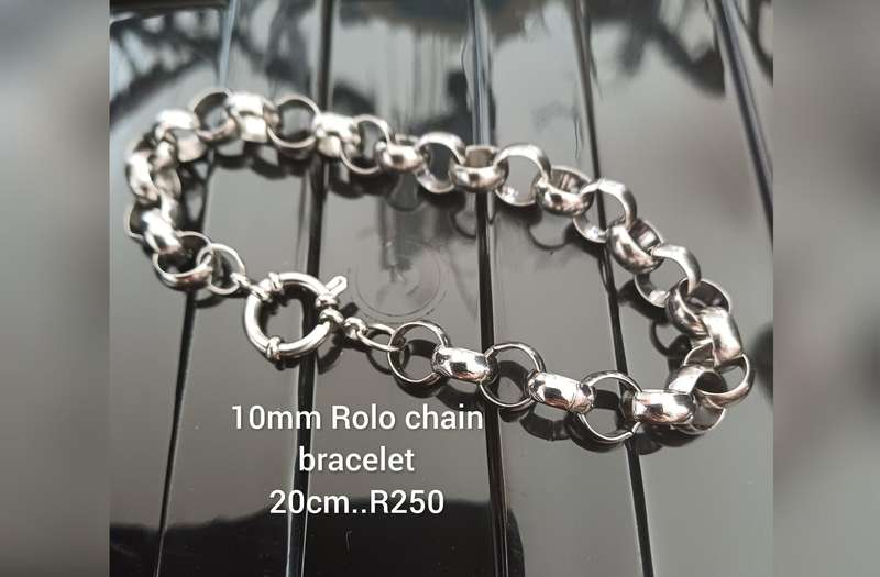10 mm titanium rolo bracelet High quality won't fade or tarnish