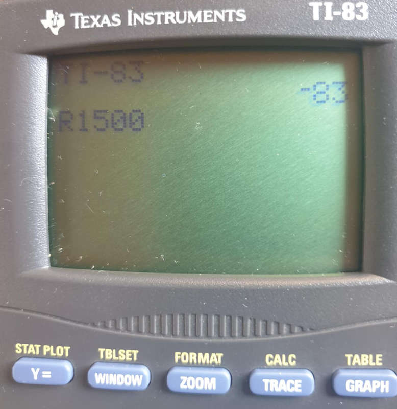 Texas Instruments TI-83 circa 1999
