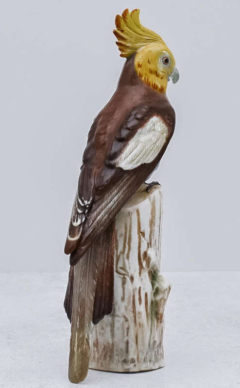Vintage Dresden Porcelain Bird Figurine  Hand-Painted (Model 2500)
