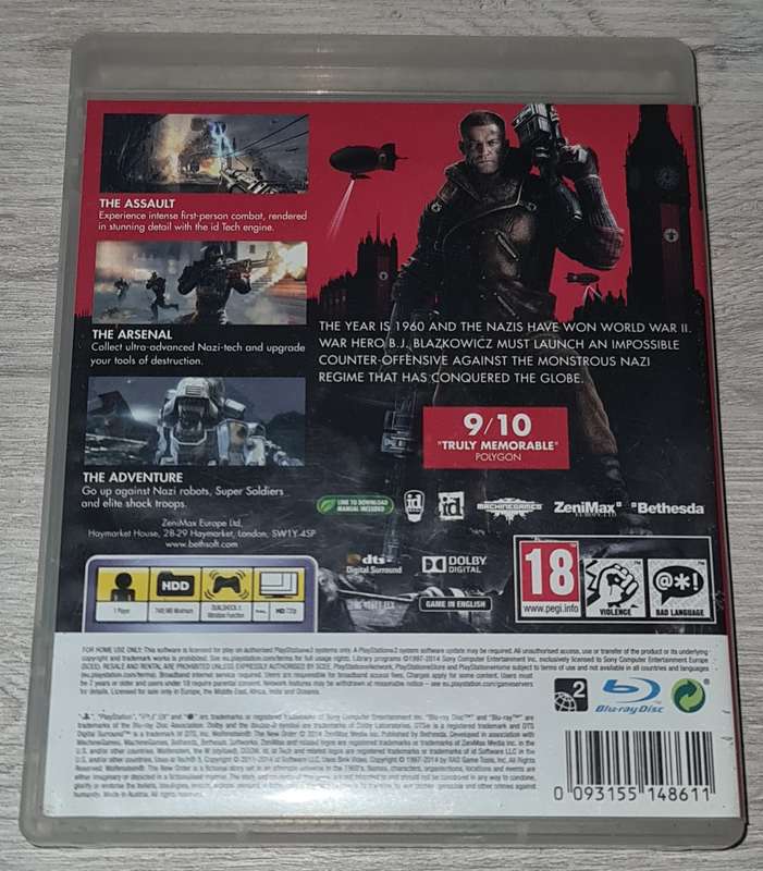 Wolfenstein New Order - PS3