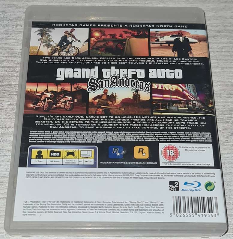 Grand Theft Auto San Andreas - PS3