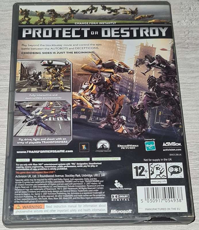Transformers The Game - XBOX 360
