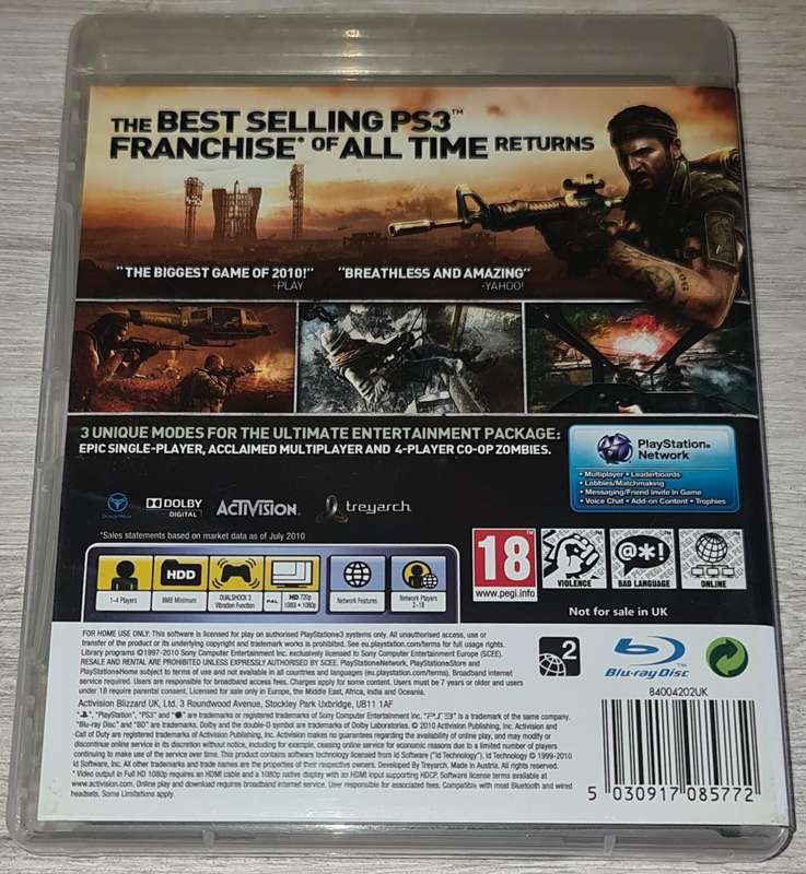 Call Of Duty Black Ops - PS3
