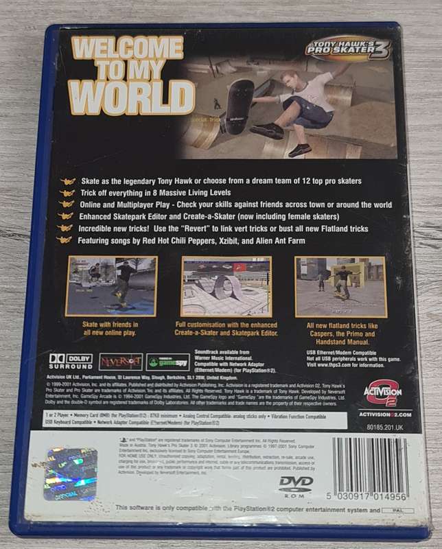 Tony Hawks Pro Skater 3 - PS2