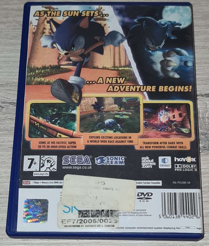 Sonic Unleashed - PS2