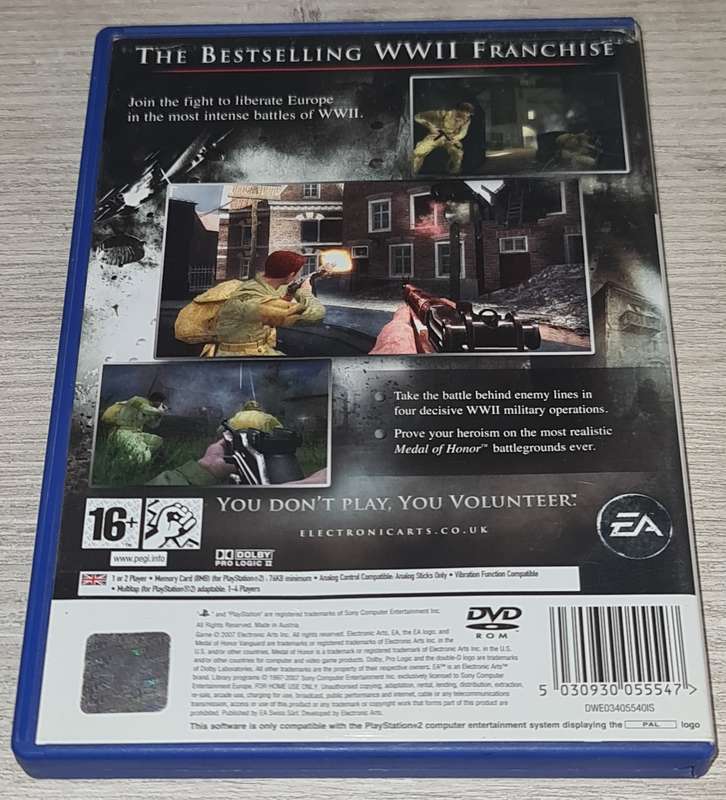 Medal Of Honor Vanguard - PS2