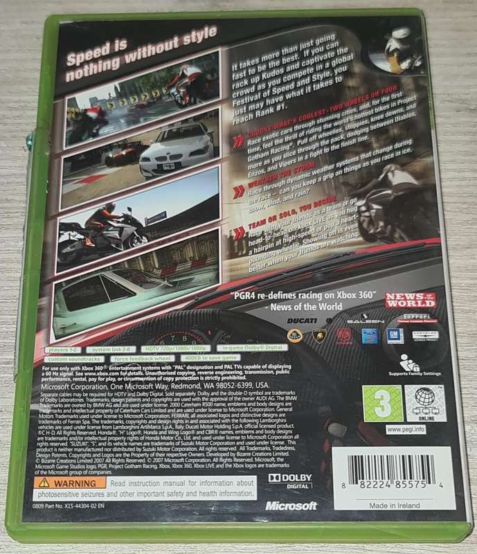 Project Gotham Racing 4 - XBOX 360