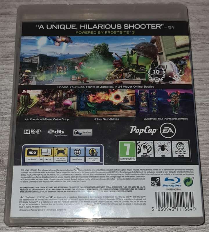 Plants vs Zombies Garden Warfare - PS3