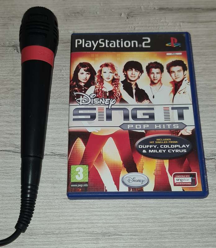 Singstar Microphone Wired + Disney Sing It - PS2 / PS3