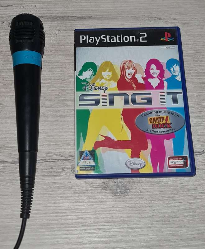 Singstar Microphone Wired + Disney Sing It - PS2 / PS3