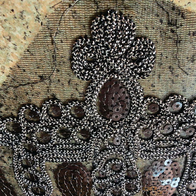 Black & Silver Crown - Sewing Craft Applique Embellishment