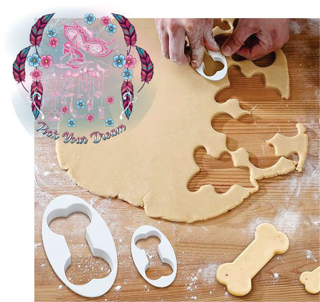 Dog Bone Shape 4 Piece Cookie Cutter Set