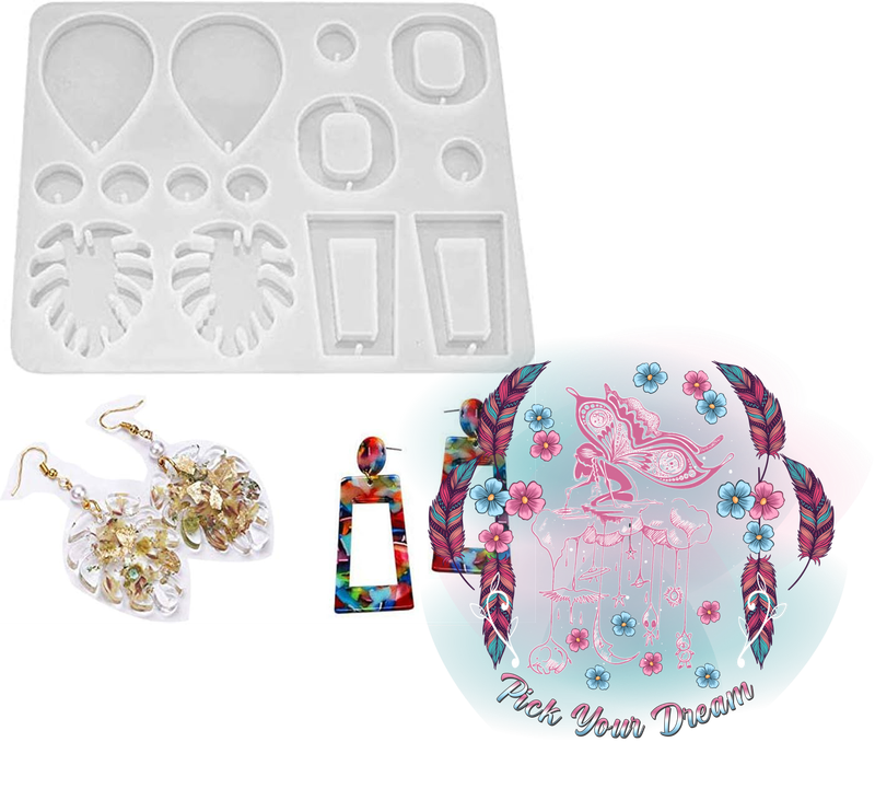 Silicone Resin Moulds - Earrings 1