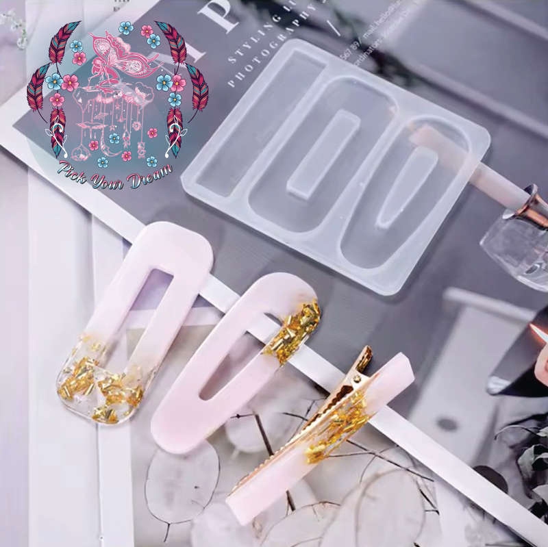 Silicone Resin Moulds - Hair Clips No. 1