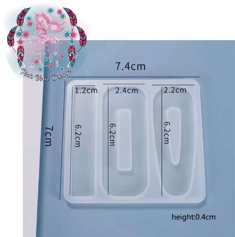 Silicone Resin Moulds - Hair Clips No. 1