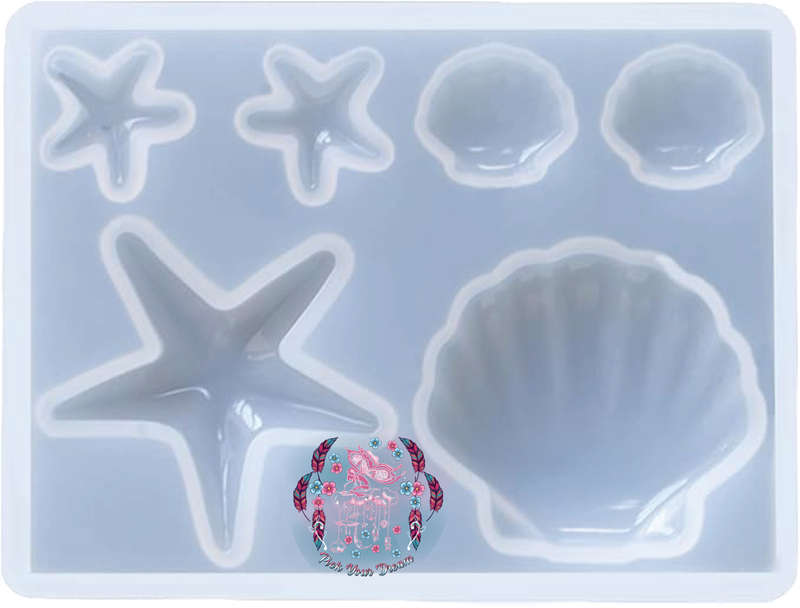Starfish & Seashell Silicone Mould