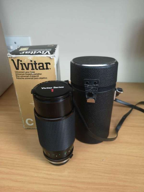 Olympus OM 1 with Vivitar Series 1 70-210 f/1:3.5 lens. All in pristine condition with a new battery