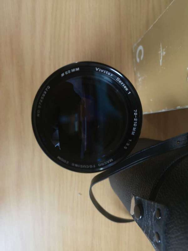 Olympus OM 1 with Vivitar Series 1 70-210 f/1:3.5 lens. All in pristine condition with a new battery