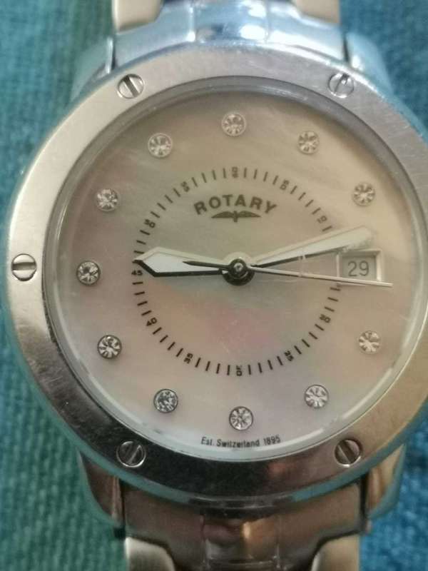 ROTARY diamond ladies watch
