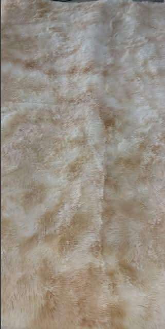 Fluffy Carpets - 200cm 150cm - Light Brown Patches