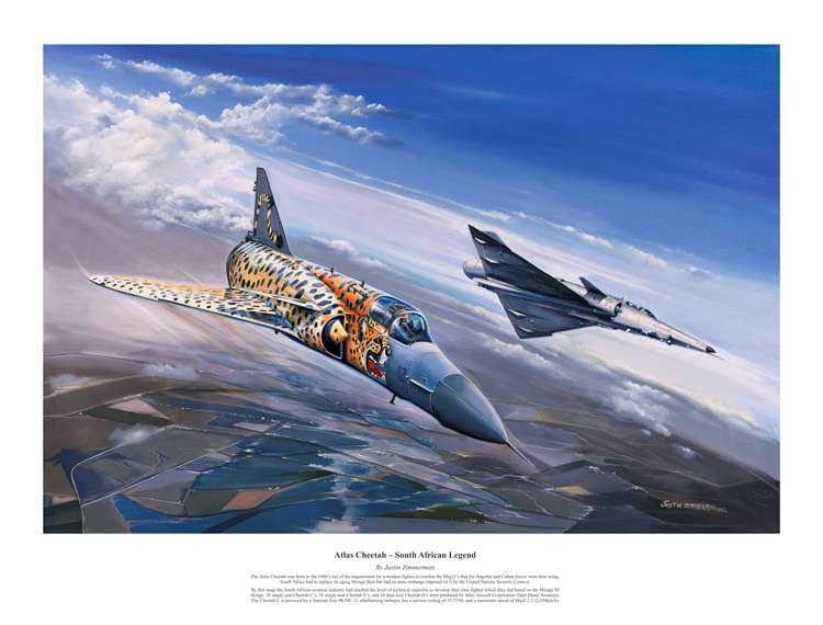 ATLAS CHEETAH - South African Legend - Colour Limited Edition Art Print