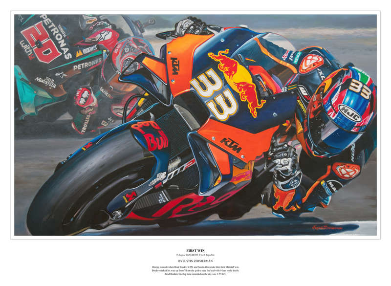 BRAD BINDER 'FIRST WIN' - Colour Limited Edition Art Print