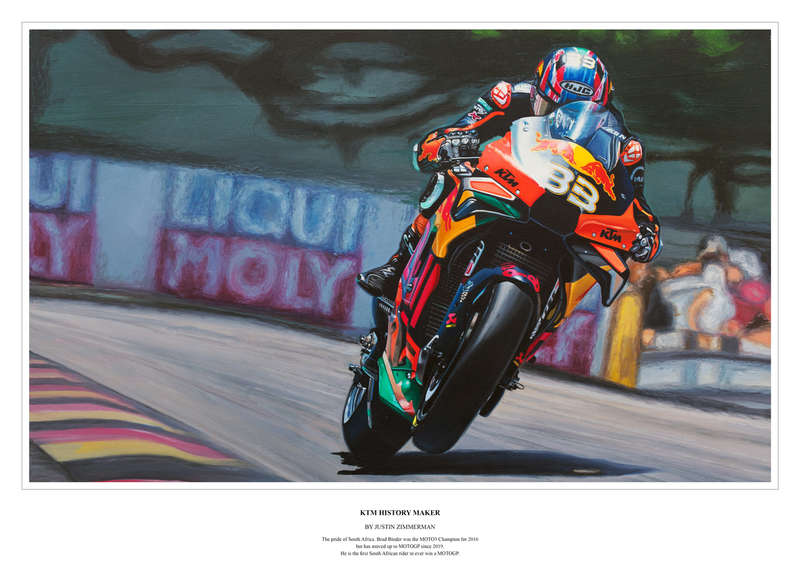 BRAD BINDER - KTM HISTORY MAKER - Colour Limited Edition Art Print