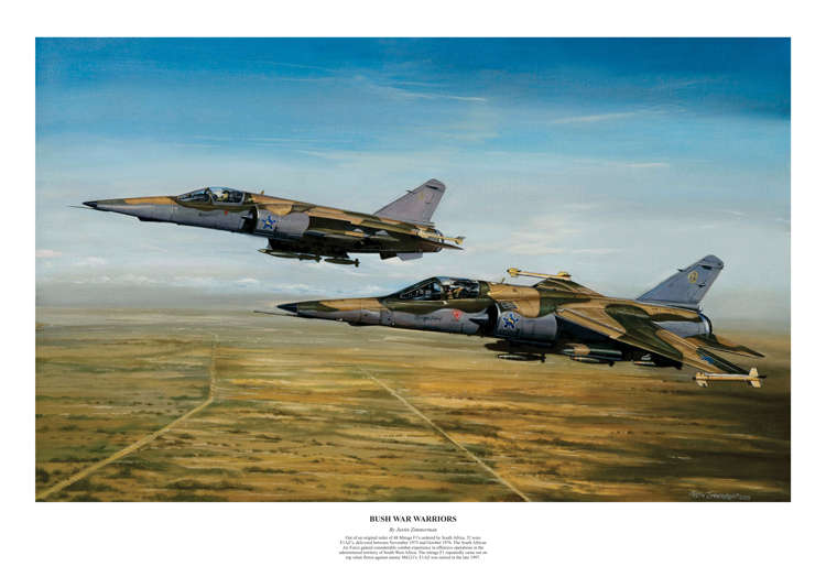 MIRAGE F1AZ - 'Bush War Warriors' - Colour Limited Edition Art Print