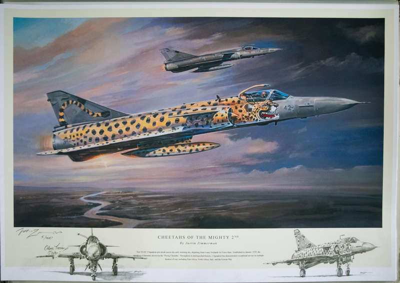 'CHEETAH OF THE MIGHTY 2ND' DOUBLE REMARQUE Signed by Cobus Toerien - Limited Edition Art Print