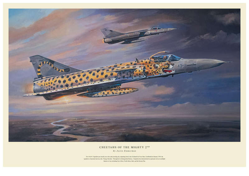 'CHEETAH OF THE MIGHTY 2ND' - Colour Limited Edition Art Print