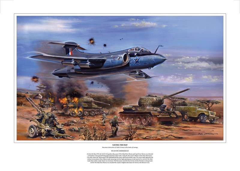 BUCCANEER S50 'Saving the Day' - Signed by Dries Marais. Colour Limited Edition Art Print