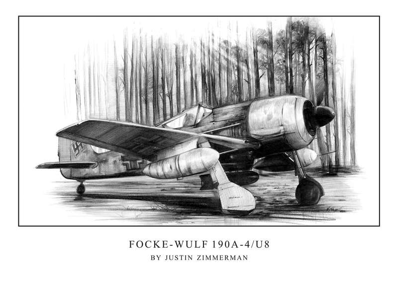 FOCKE-WULF 190A-4/U8 - Limited Edition Art Print