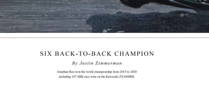 JONATHAN REA 'SIX BACK-TO-BACK CHAMPION' - Colour Limited Edition Art Print