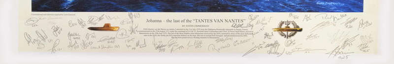 DAPHNE CLASS SUBMARINE 'Johana- the last of the "TANTES VAN NANTES' - Limited Edition Art Print
