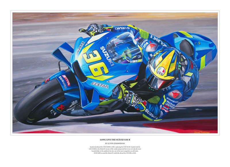 LONG LIVE THE SUZUKI GSX-R - Colour Limited Edition Art Print