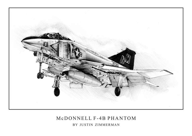 McDONNELL F-4B PHANTOM - Limited Edition Art Print