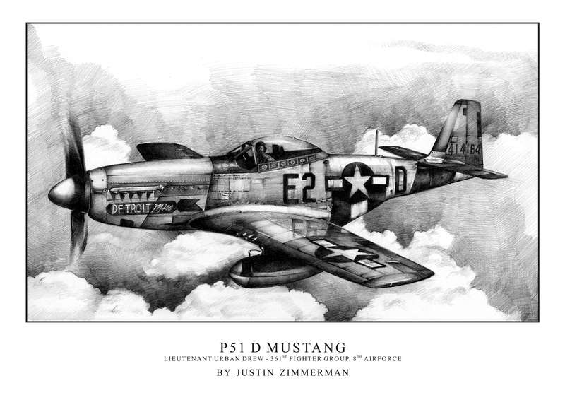 P51 D MUSTANG - Limited Edition Art Print