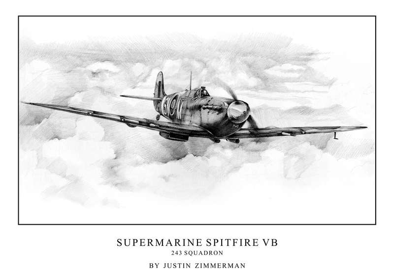 SUPERMARINE SPITFIRE VB - Limited Edition Art Print