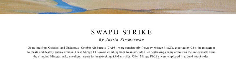 MIRAGE F1AZ - 'Swapo Strike' - Colour Limited Edition Art Print