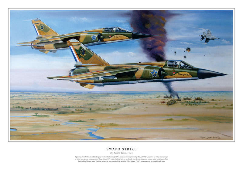 MIRAGE F1AZ - 'Swapo Strike' - Colour Limited Edition Art Print