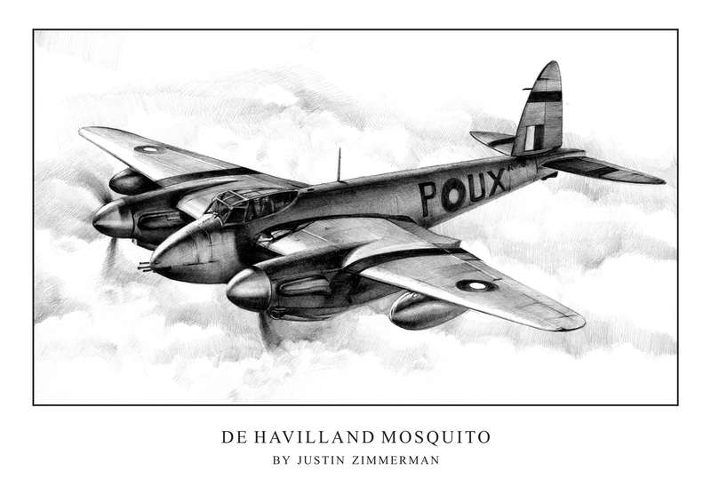 DE-HAVILAND MOSQUITO - Limited Edition Art Print