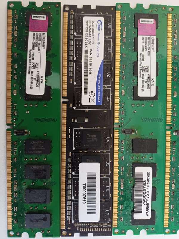 11 Piece assorted RAM