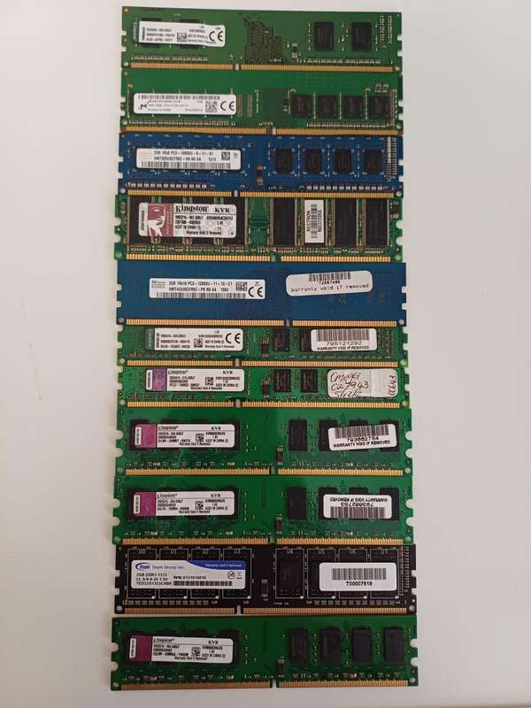 11 Piece assorted RAM