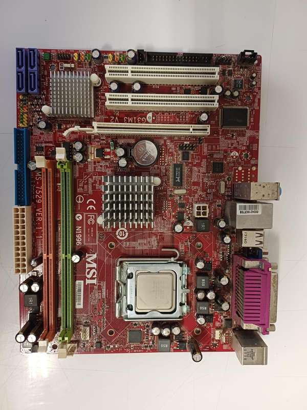 Motherboard MSI-G31M3 V2 and Intel E7300 (Please read description)