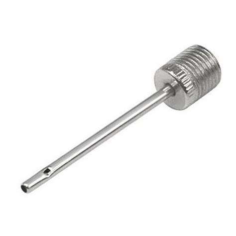 Ball inflating pump needle