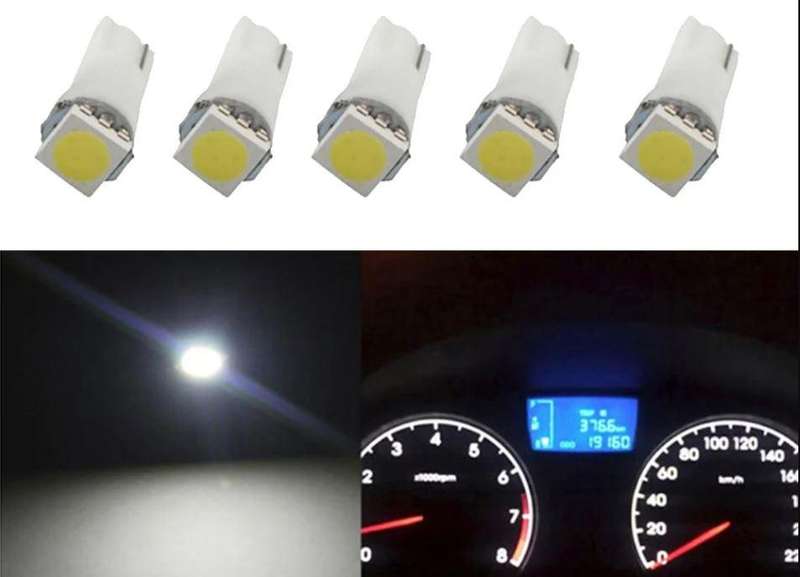 T5 White LED bulb (Dash) Set off 5
